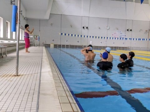 水中での運動指導